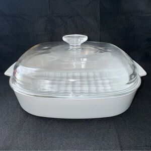 Corning Ware M-10-GR-B Cooker Grill Covered 10 In Casserole Pyrex Lid A 12 C